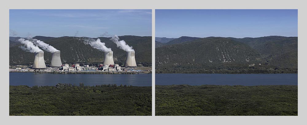 Centrale nucléaire de Cruas - France > diptyque 120 x 325 > © 2016