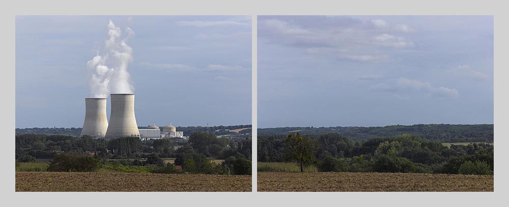 Centrale nucléaire de Civeaux-vue nord - France > diptyque 120 x 325 > © 2016