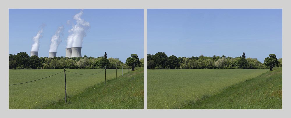 Nuclear power plant - Dampierre - France > diptych 47 x 128 inch > © 2016