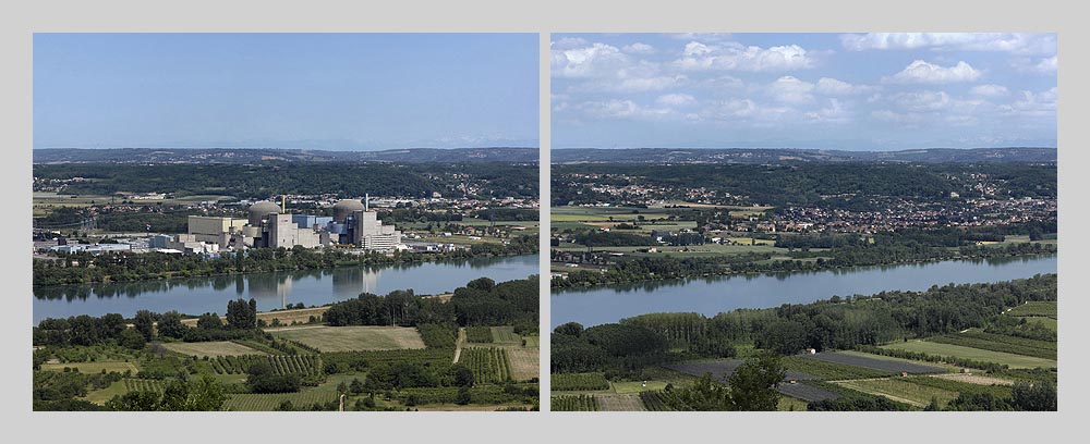 Centrale nucléaire de Saint Alban - France > diptyque 120 x 325 > © 2016