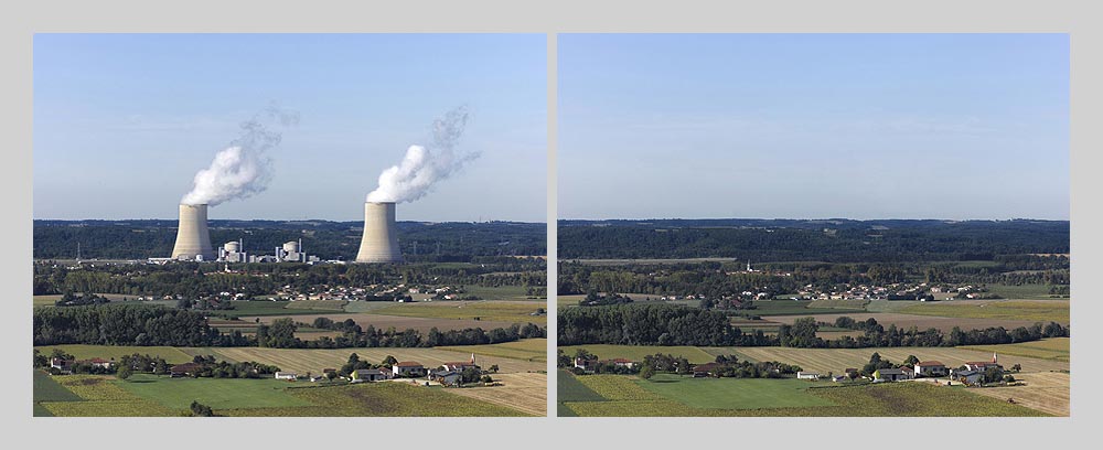 Centrale nucléaire de Golfech - France > diptyque 120 x 325 > © 2016